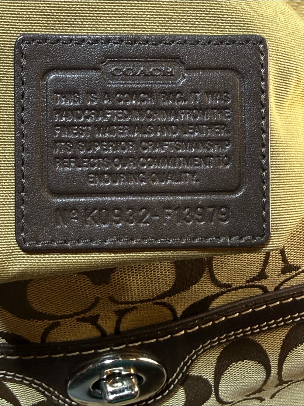 Coach Penelope Signature Jacquard Hippie Crossbody F13979 - Picture 4 of 12